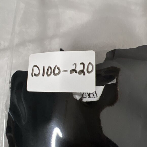 Zara Dress Womens Medium Black Dot Tiered Long Sleeve Tie Front Neck - Picture 12 of 12